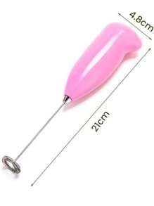 Espumador Batidor Electrico para Cafe Te - Rosa - Ver 2