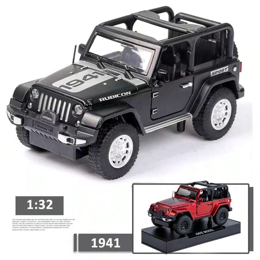 Coleccion Escala Coche Juguete 1941 Luz Y Sonido Base 1:32 - Negro - Ver 1