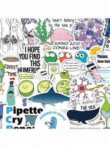 50pcs Fun Biology Science Waterproof Stickers - Multicolor - View 1