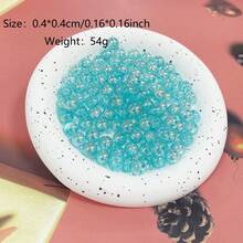 100入組DIY聖誕珠子套裝帶圓形&星形首飾類裝飾用品適用於女性項鍊,手環,懸掛工藝和禮物(不附帶託盤)