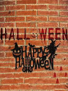 Halloween Party Decor Pumpkin & Bat Door Hanging, Halloween Scene Setting Ornaments