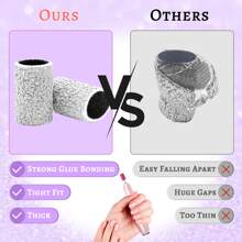 240 粒度指甲打磨带，100 件专业白色指甲打磨带套装，含 3/32' 指甲打磨钻头，用于去除指甲和脚部老茧，打磨带，指甲钻打磨滚筒，美甲用品，美甲工具，美甲工具，返校，指甲，按压指甲用美甲工具 - 白色 - 查看 3