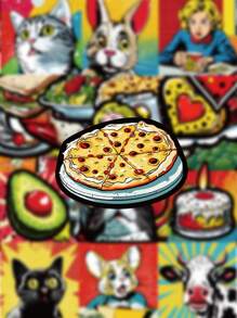 50入組可愛卡通美式風格貼紙 - 彩色 - 查看 4