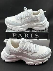 Women Wedge Sneakers - 白色 - 查看 2