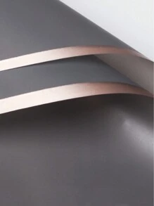 10 Piezas Papel Impermeable Al Agua De Estilo Coreano Para Envolver Ramos Y Empaquetado De Regalos En Floristerías - Gris - Ver 1