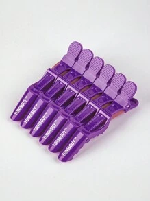 6 cái Cắt tóc Clip Bộ Đối với Tóc Cá sấu & Cá sấu & Giống thú mỏ vịt Hình dạng Kẹp tóc - Màu tím - Xem 1