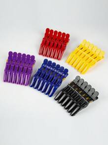 6 cái Cắt tóc Clip Bộ Đối với Tóc Cá sấu & Cá sấu & Giống thú mỏ vịt Hình dạng Kẹp tóc - Màu tím - Xem 3