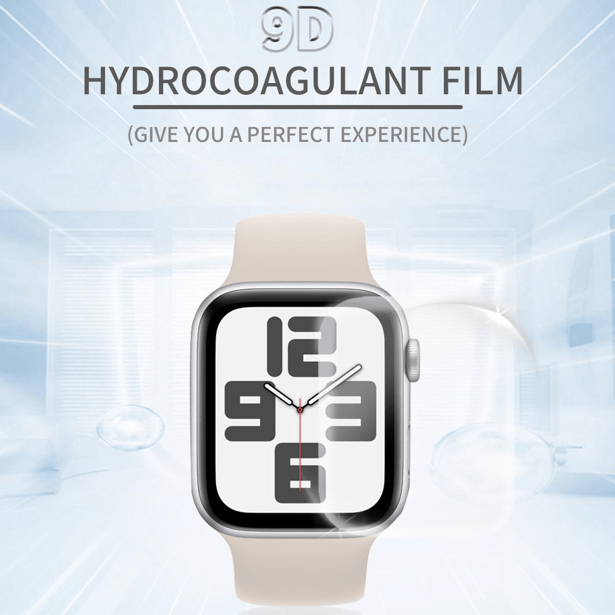 6pcs/set Transparent Water Gel Tpu Watch Screen Protectors