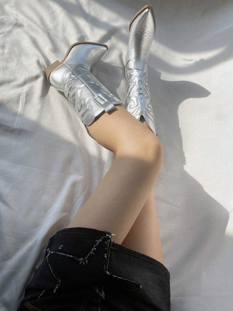 Giày bốt Nữ Thời trang Dây kéo bên