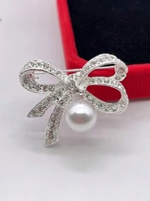 1pc Japanese Style Cute Bowknot Brooch, Prevent The Clothes From Slipping, Decorate The Coat, Suit, Or Dress Valentines