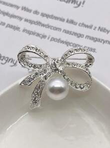 1pc Japanese Style Cute Bowknot Brooch, Prevent The Clothes From Slipping, Decorate The Coat, Suit, Or Dress Valentines