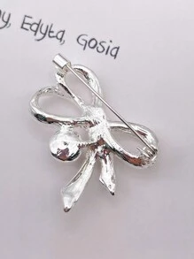 1pc Japanese Style Cute Bowknot Brooch, Prevent The Clothes From Slipping, Decorate The Coat, Suit, Or Dress Valentines