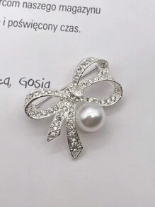 1pc Japanese Style Cute Bowknot Brooch, Prevent The Clothes From Slipping, Decorate The Coat, Suit, Or Dress Valentines
