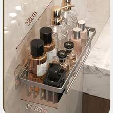 Portarrollos De Papel Higiénico Para Baño, Soporte De Pared Con Papel Adhesivo Para Almacenamiento De Papel Higiénico En Cocina Y Baño - Plateado - Ver 7