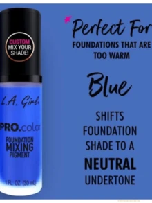 BASE PRO COLOR FUNDATION MIXING PIGMENT PIGMENTO MEZCLADOR AZUL BLUE - L.A. GIRL - Azul - Ver 3