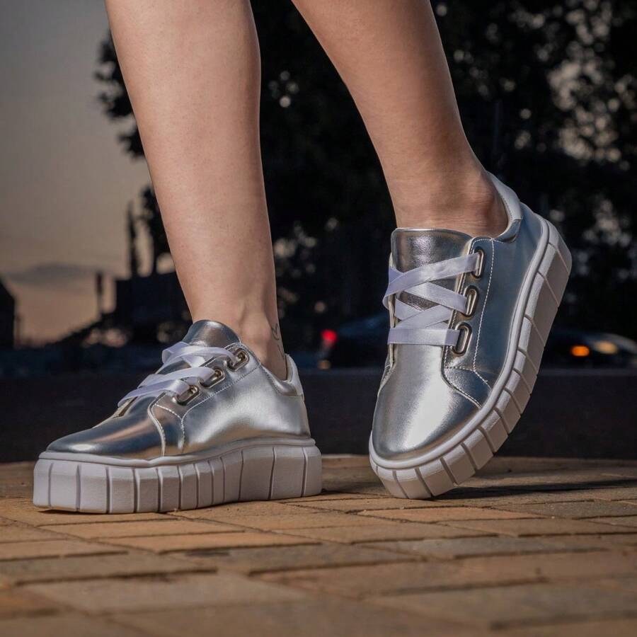 Women Casual Shoes - Bạc - Xem 1
