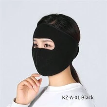 1pc Motorcycle/bicycle Warm & Windproof Sport Face Mask Shielding Your Face And Forehead - Red - View 4