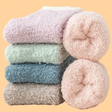 6 雙裝女式加厚保暖冬襪 - 彩色 - 查看 1