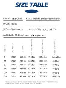 veidoorn 1 件 男士撞色字母印花短袖运动 T 恤 - 白色 - 查看 5