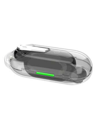 Kovon H69透明無線耳塞長時間播放藍牙耳機,內置麥克風運動和工作黑色專用