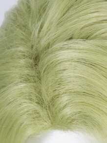 1pc Tóc giả tổng hợp Cosplay xoăn ngắn với tóc mái và 1pc tóc giả Cap - màu xanh lá - Xem 6