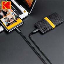 Kodak 便携式 SSD NVME PCIe 高速高达 2000MB/S X200 PRO 1TB 2TB 外置固态硬盘迷你移动硬盘兼容 PS4 笔记本电脑台式机 - 黑色 - 查看 8