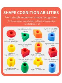 60 件/包多色儿童串珠玩具，学龄前早期学习教育精细运动技能训练积木，适合 3-12 岁儿童学校、学生、文具、学校用品学校用品 - 彩色 - 查看 5