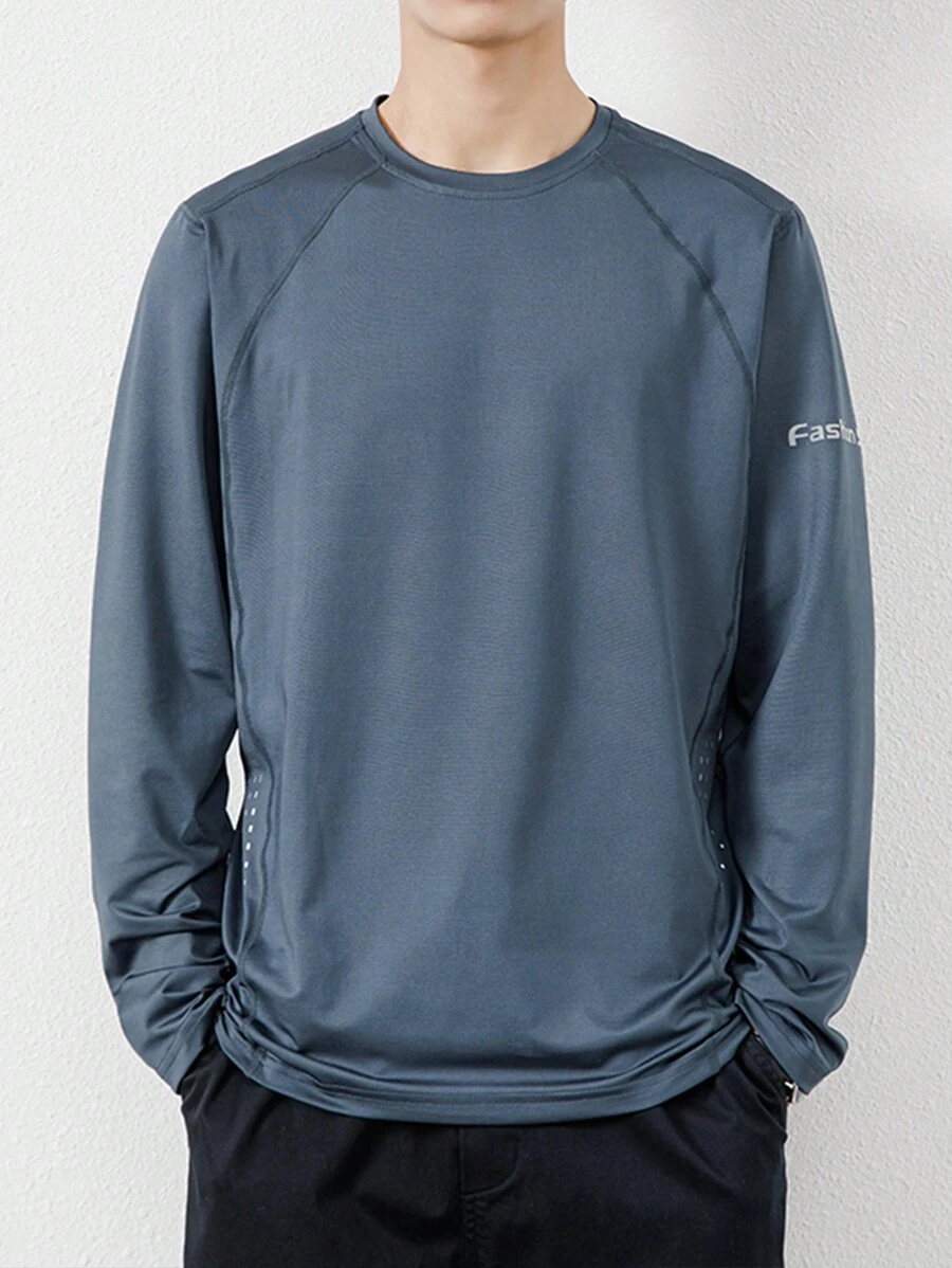 Ropa deportiva para hombre, 1 pieza de ropa de gimnasio para hombres - Gris - Ver 1