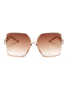 1pc Square Big Frame Fashion Glasses Fashion Eyewear Outdoor Travel Halloween Basics Fall Winter Women Outfits Clothes Business Casual Gifts For Summer Beach Vacation,Outdoor,Travel