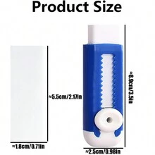 1pc Purple Push-pull Eraser For Kids' Art, Exam, Writing, Drawing - Purple - View 8