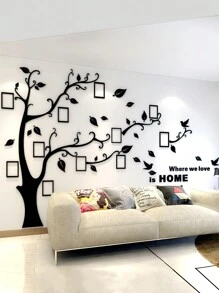 Wall Stickers Photo Frame Tree 3D Acrylic Wall Decals For Sofa TV Background Wall Home Decor DIY Family Photo Frame Wall Stickers 5 Sizes,Stickers,Wall Decal,Vinly Decal For Home Decorations,Spring Decoration Items Refesh Your Home,Rama Decoration Stickers Gifts Birthday Graduation