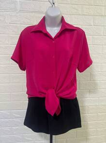 Women Blouses - Rosa Fucsia - Ver 2