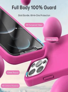 Phone Screen Protectors - Màu Hồng Tươi - Xem 2