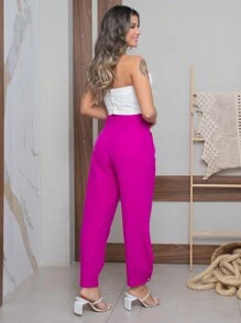 Women Pants - 紫羅蘭色 - 查看 4