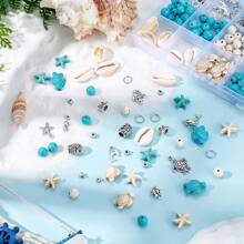 Dễ thương Chủ đề-đại dương Sợi tổng hợp Màu ngọc lam DIY Bãi biển mùa hè Vòng chân , Vòng tay , Hoa tai , Dây chuyền , Điện thoại di động Dây đai , Mặt dây chuyền , Buổi tiệc Món quà , Phụ kiện trang sức - Nhiều màu - Xem 2