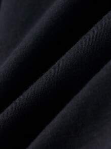 Annil Tween男孩時尚純棉親膚休閒戶外運動長褲黑色 - 黑色 - 查看 5