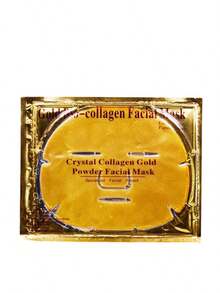 Mascarilla facial dorada de colageno para hidratacion de piel 5 comprimidos - Multicolor - Ver 5