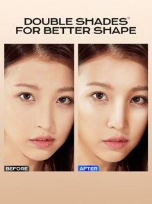 MISTINE 奶油修容棒液體美黑和高光臉部化妝,筆奶油質感遮瑕棒,簡單的至創造A自然啞光整理 - 月光白 - 查看 3