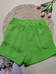 Women's Shorts With Tacito Duna Pocket - Mint Green - View 2