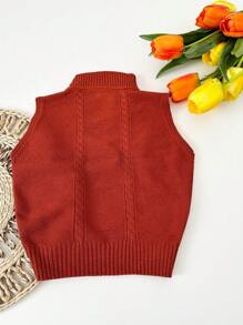Women Knit Tops - 鏽棕色 - 查看 6