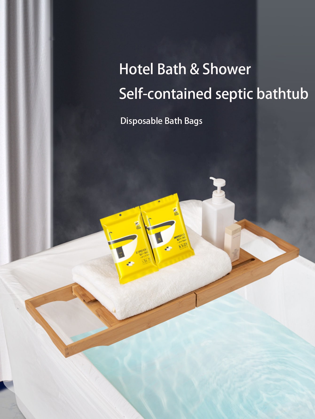 Large Disposable Bath Bags Individually Wrapped Disposable Bathrobe Travel Set SHEIN USA