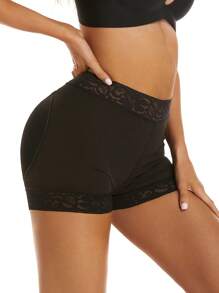 1入女款塑腰短褲，提臀控腹內衣，附可拆式海綿墊 - 黑色 - 查看 4