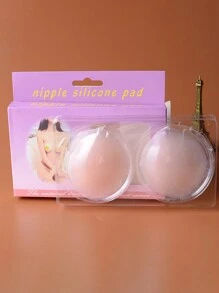 2pcs Silicone Nipple Covers With Anti-Exposure Adhesive & Lifting Effect, Invisible Breast Pads, Lingerie