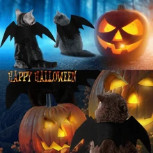1pc Black Bat Wing Style Cute Pet Costume For Cats Dogs Halloween Decoration Halloween Halloween Costumes