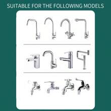 1入組升級版5層廚房通用水龍頭防濺水嘴延長過濾器健康和綠色淋浴噴頭水 - 綠色 - 查看 8