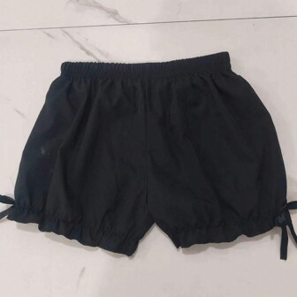 1pc Women's Shorts With Anti-Chafing & Non-Rolling Hem, Thin Fabric For Summer, Random Color