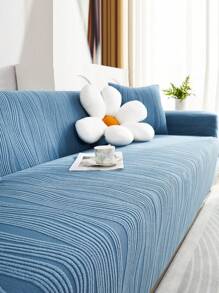1 Stück Jacquard einfarbige Sofaüberwürfe, vier Jahreszeiten universell, antirutsch, moderner minimalistischer Stil, geeignet für L-förmige Sofas und 1/2/3/4-Sitzer Sofas (inklusive Kissenbezug)
