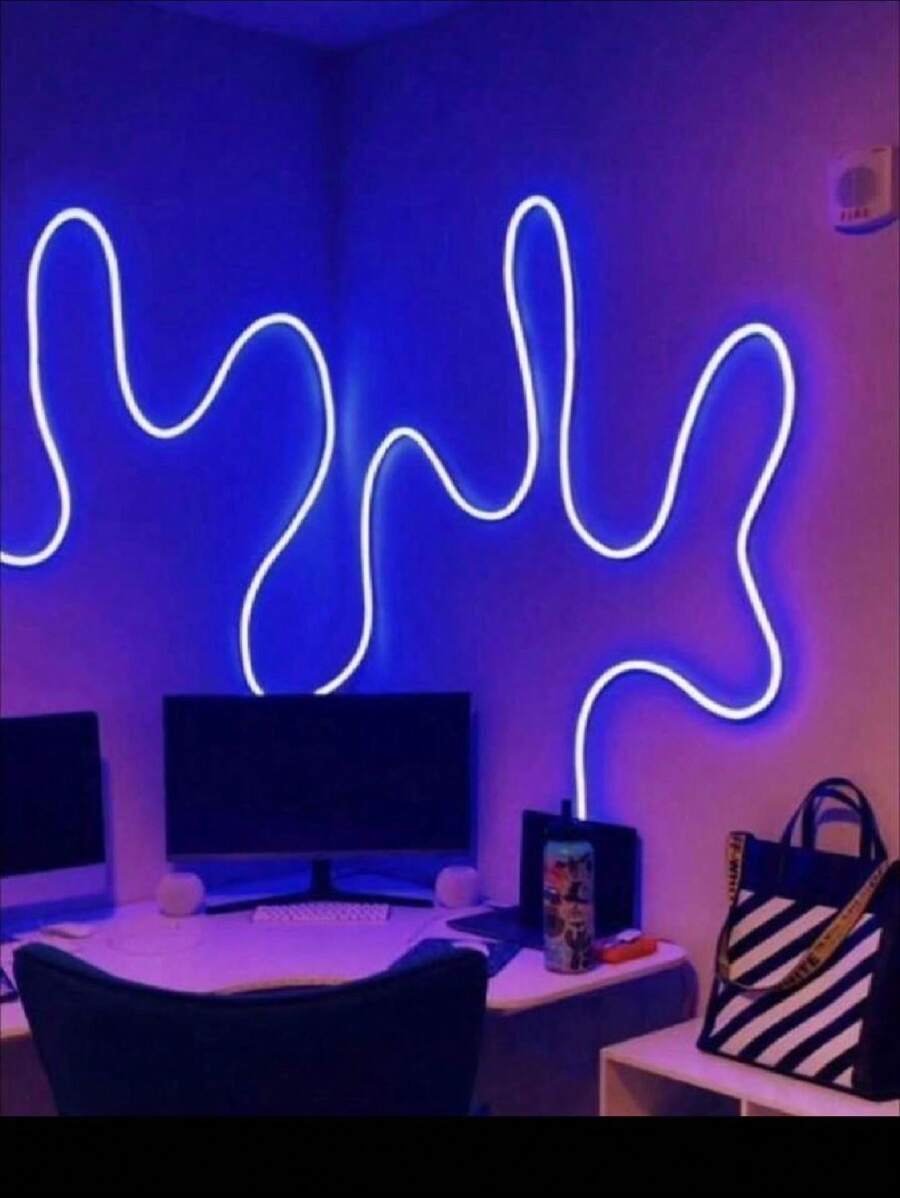 Flexible Neon Led Strip Hose Warm Light With Eliminator - Blue - View 1