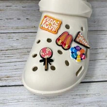 1套11件卡通圖案鞋扣,適用於diy裝飾 - 彩色 - 查看 8