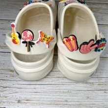 1套11件卡通圖案鞋扣,適用於diy裝飾 - 彩色 - 查看 6